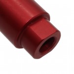 AR-9/9X19 Flare Can Recoil Compensator- Aluminum Red